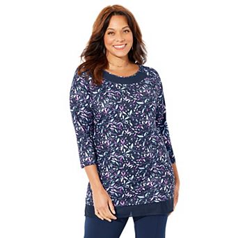 Catherines Women's Plus Size Stretch Tunic Duet