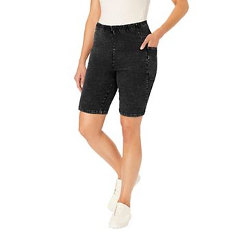 Woman Within Plus Size Stretch Cotton Pocket Bike Short