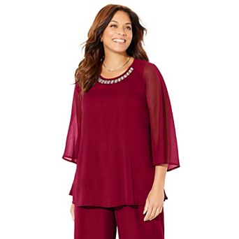 Catherines Women's Plus Size Dazzling Blouse