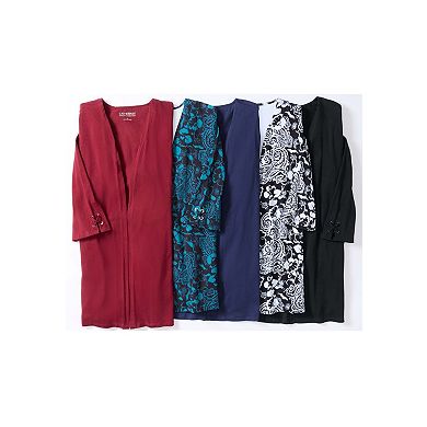 Catherines Women's Plus Size Suprema 3/4-Sleeve Cardigan