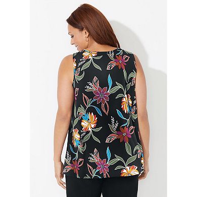 Catherines Women's Plus Size Anywear Tank