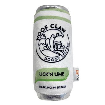 Foufit Woof Claw Lick N Lime Plush Dog Toy - (6")