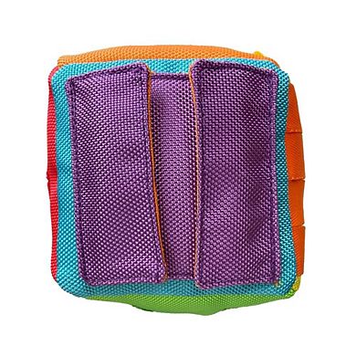 Foufit Hide 'n Seek Cube Interactive Dog Toy - 4.5"