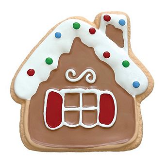 Foufit Cookies For Santa Gingerbread House Latex Chews Toy - 4.5"