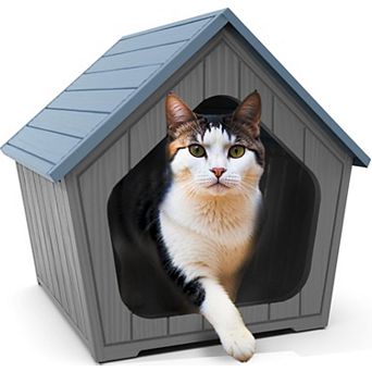 Cat House for Outdoor Indoor Weatherproof Cat Shelters for Small Outdoor Shelter