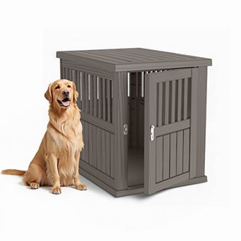 Durable Dog Crate Furniture with Lockable Door,Dog House Indoor for Small Medium Large Dogs