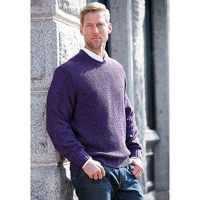 KingSize Men's Big & Tall Shaker Knit Crewneck Sweater