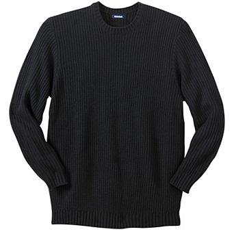 Kingsize Men's Big & Tall Shaker Knit Crewneck Sweater