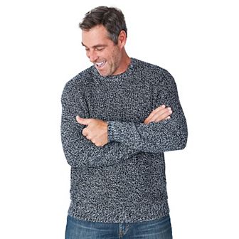 Kingsize Men's Big & Tall Shaker Knit Crewneck Sweater