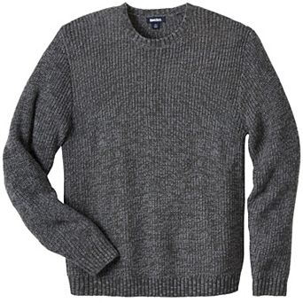 KingSize Men's Big & Tall Shaker Knit Crewneck Sweater