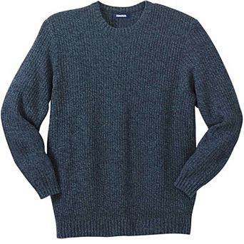 KingSize Men's Big & Tall Shaker Knit Crewneck Sweater