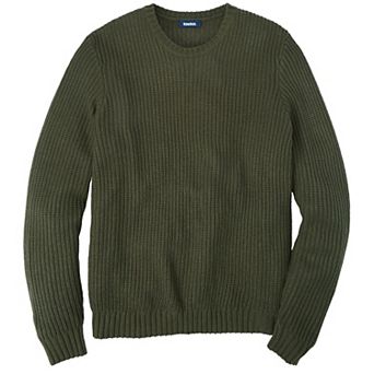 KingSize Men's Big & Tall Shaker Knit Crewneck Sweater