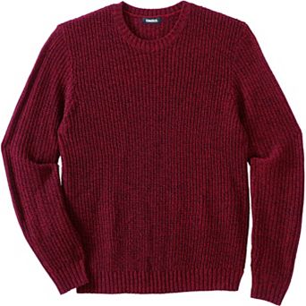 KingSize Men's Big & Tall Shaker Knit Crewneck Sweater