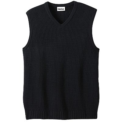 トップス MIKAGE SHIN 24ss Knit Vest Black V-Neck Vest - Knit | Maison Margiela