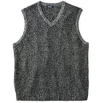 Kingsize Men's Big & Tall Shaker Knit V-neck Sweater Vest