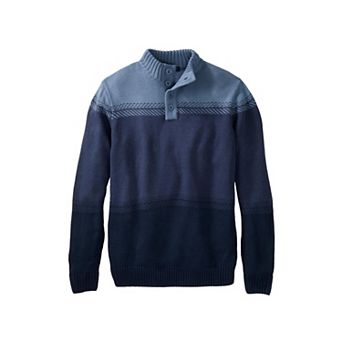 KingSize Men's Big & Tall Henley Shaker Sweater