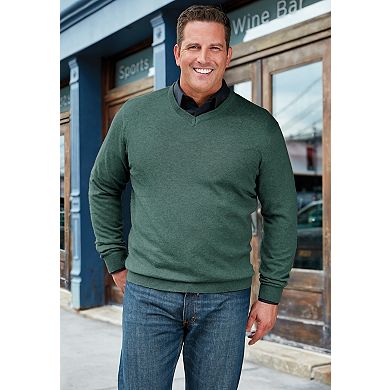 KingSize Men's Big & Tall Lightweight V-Neck Sweater