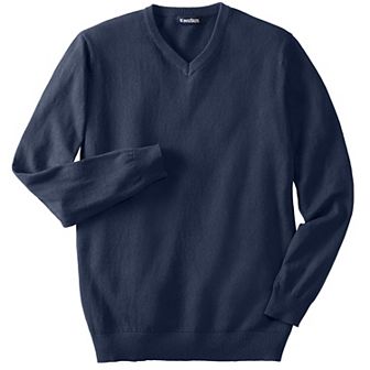 Kingsize Men's Big & Tall Lightweight V-neck Sweater