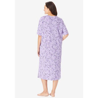 Dreams & Co. Plus Size Long Tagless Sleepshirt