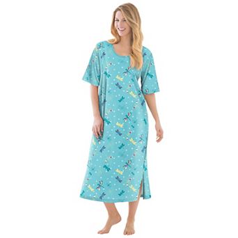 Dreams & Co. Plus Size Long Tagless Sleepshirt