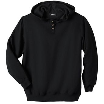 Kingsize Men's Big & Tall Fleece Pullover Henley