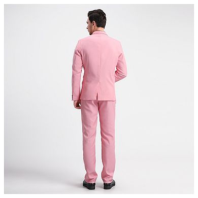 Men's 2 Pc Solid Color Slim Fit Suit