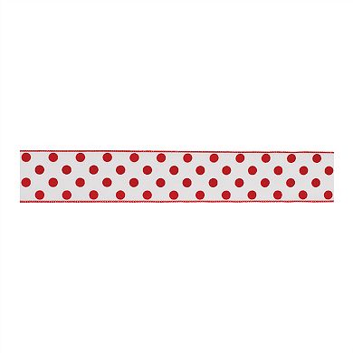2.5" X 10 Yds. Wired Holiday Ribbon Polyester (Set Of 2)