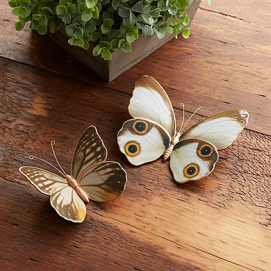 Butterfly (Set of 2) 4"L, 5"L Resin