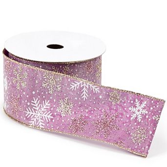2.5" x 10 Yards Wired Holiday Nylon Ribbon