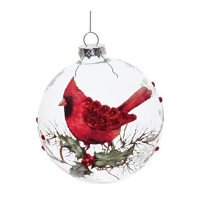 Add Woodland Charm to Your Christmas Tree with Cardinal Bird Ball Ornaments (Set of 6)