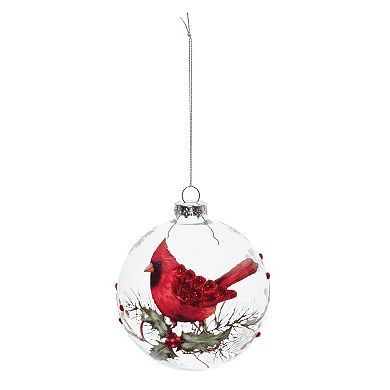 Add Woodland Charm to Your Christmas Tree with Cardinal Bird Ball Ornaments (Set of 6)