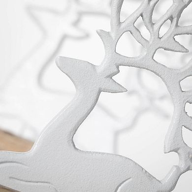 Haven Living 2-pc. Metal Christmas Deer Figurines Table Decor Set