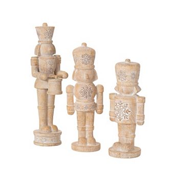 Haven Living 8.5", 9.5" & 11" Christmas Nutcracker Figurine Set of 3