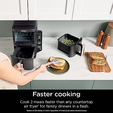 Ninja DoubleStack™ 8-qt. 6-in-1 Two-Basket Air Fryer
