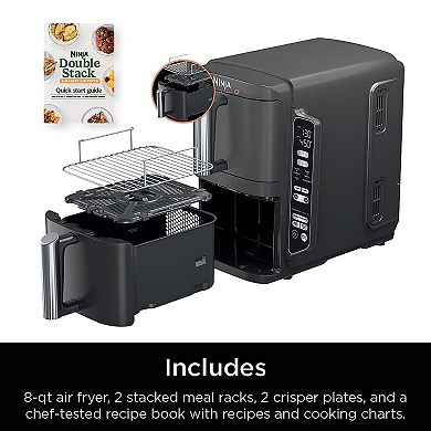 Ninja DoubleStack™ 8-qt. 6-in-1 Two-Basket Air Fryer