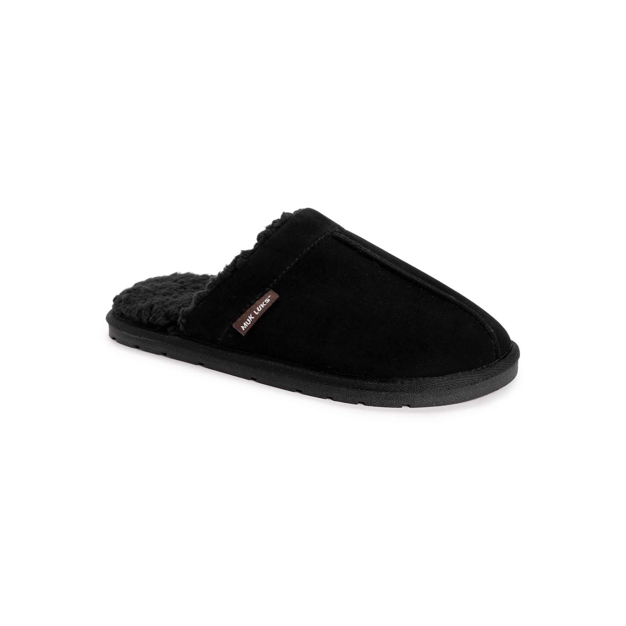 MUK LUKS Abbott Mens Slippers, Size: 10, Black