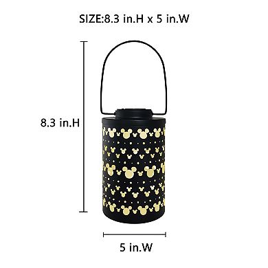 Disney's Mickey Mouse Small Black LED Solar Lantern by The Big One™