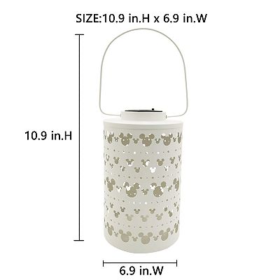 Disney's Mickey Mouse Large White LED Solar Lantern by The Big One™