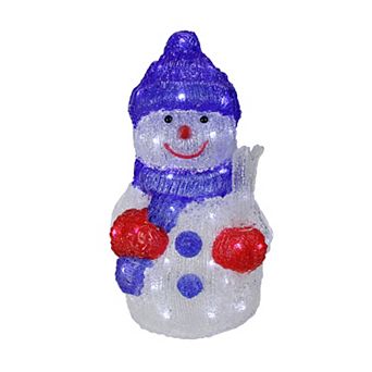 Northlight 15" LED Lighted Commercial Grade Acrylic Snowman Christmas Display Decoration