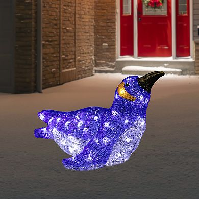 Northlight LED Lighted Commercial Grade Acrylic Swimming Penguin Outdoor Christmas Decoration