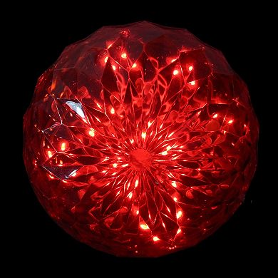 Northlight LED Crystal Sphere Hanging Christmas Decoration