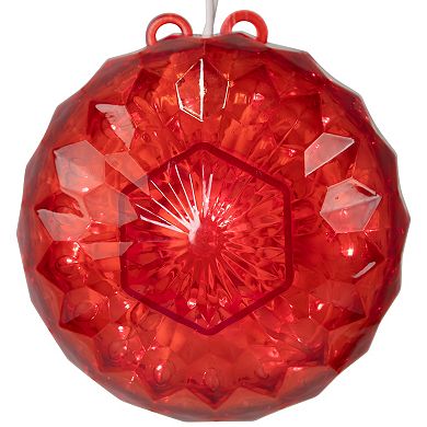 Northlight LED Crystal Sphere Hanging Christmas Decoration