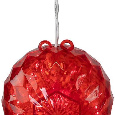 Northlight LED Crystal Sphere Hanging Christmas Decoration