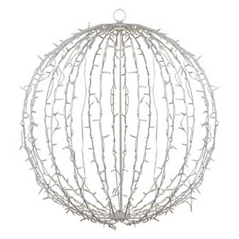 Northlight 30 in LED 3D Christmas Hanging Ball Decoration