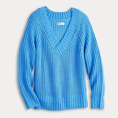 Women's Sonoma Goods For Life® Long Line V-Neck Sweater