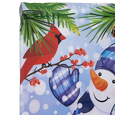 Northlight Let It Snow Snowman and Cardinal Outdoor Garden Flag