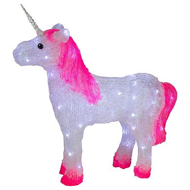 Northlight 23 in. LED Acrylic Unicorn Christmas Display Decoration