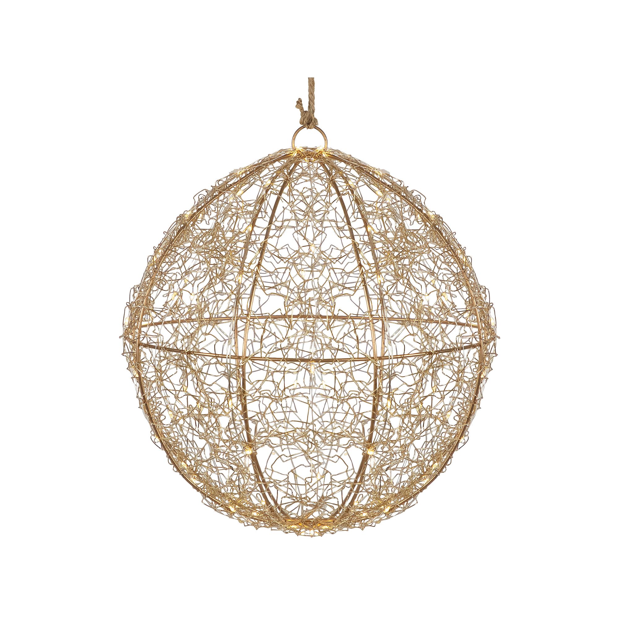 Northlight 12 in. LED Twinkle Lighted Wire Ball Outdoor Christmas Decoratio