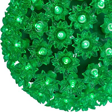 Northlight LED Green Starlight Sphere Outdoor Hanging Christmas Decoration
