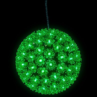 Northlight LED Green Starlight Sphere Outdoor Hanging Christmas Decoration